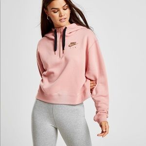 WOMENS NIKE SPORTSWEAR AIR CROP HALF-ZIP HOODIE